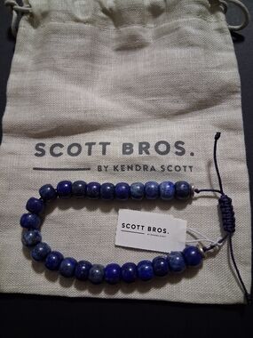 Kendra Scott Men's Beaded Bracelet in Lapis Blue